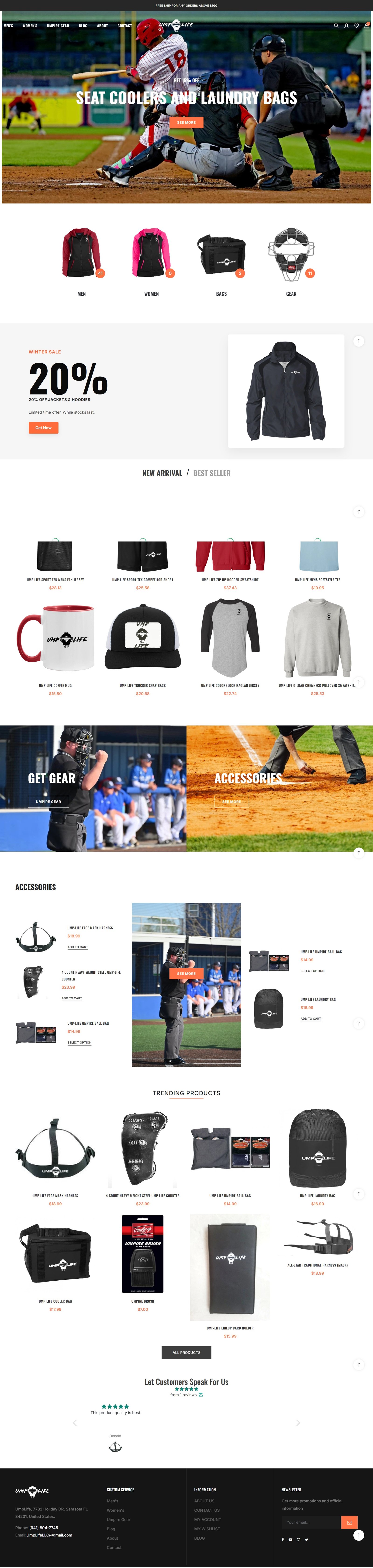 UMP Life homepage